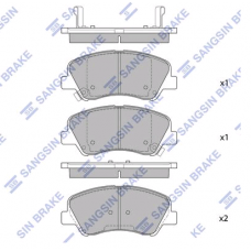 Колодки передние HYUNDAI SOLARIS, KIA RIO (HI-Q)
