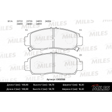 Колодки передние HONDA ACCORD 8, CIVIC 6,7, FR-V, STREAM (MILES)