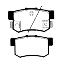 Колодки задние HONDA ACCORD, CIVIC, CRV, LEGEND, SHUTTLE, ROVER 600, SUZUKI SX4 (MANDO)