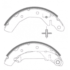 Колодки задние барабанные DAEWOO MATIZ, TICO, CHEVROLET SPARK (180 x 31) (FIT)