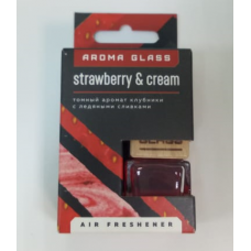 Ароматизатор AROMA GLASS STRAWBERRY AND CREAM флакон (42 г.) (FOUETTE)