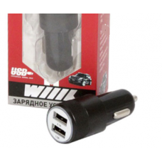 Зарядное устройство в прикуриватель на 2 USB (2.1/1.0 A) WIIIX (WIIIX)