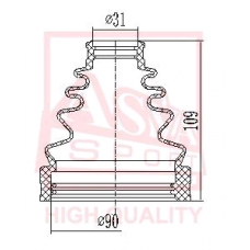 Пыльник ШРУСа внутренний TRIPOD TOYOTA LAND CRUISER 120, LEXUS GX470 (ASVA)