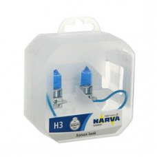 Лампа 12V H3 (55 W) RANGE POWER WHITE (комплект 2 шт.) (NARVA)