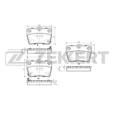 Колодки задние TOYOTA RAV4 (01-05), CHERY TIGGO (ZEKKERT)