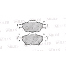 Колодки передние TOYOTA YARIS (06 ->) (MILES)