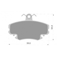 Колодки передние RENAULT CLIO, MEGANE, LOGAN, LARGUS (MARKON)