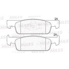 Колодки передние RENAULT CLIO 4, LOGAN 2, SMART (12-14) (MILES)