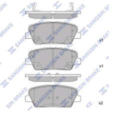 Колодки задние KIA SORENTO XM (09 ->), SANTA FE (09 ->), MOHAVE, EQUUS (HI-Q)