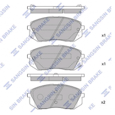 Колодки передние HYUNDAI I40, IX35, KIA CARENS, SOUL, SPORTAGE, OPTIMA (HI-Q)