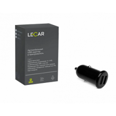 Зарядное устройство в прикуриватель на 2 USB (2.1 A, 12/24 В) LECAR (LECAR)