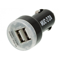 Зарядное устройство в прикуриватель на 2 USB (1 A/1A, 12/24 В) MYSTERY (MYSTERY)