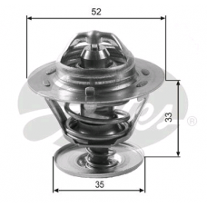 Термостат FORD 1.6 - 2.0 (FOCUS 1, MONDEO 1,2, TRANSIT) (GATES)