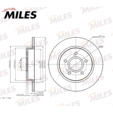 Диск тормозной задний FORD FOCUS 3 (271 x 11) (MILES)