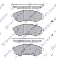 Колодки передние HYUNDAI ELANTRA XD, MATRIX, SONATA EF (HI-Q)