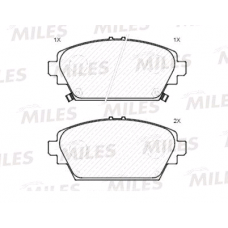 Колодки передние NISSAN ALMERA TINO V10, PRIMERA P12 (MILES)