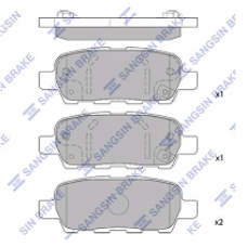 Колодки задние NISSAN JUKE, QASHQAI, MURANO, TEANA, TIIDA, X-TRAIL, RENAULT, SUZUKI (HI-Q)