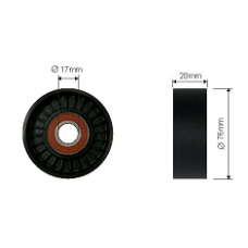 Ролик ремня приводного HYUNDAI 1.4, 1.6 (SOLARIS, KIA RIO) натяжной (CAFFARO)