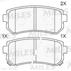 Колодки задние HYUNDAI CRETA, I30, IX35, KIA CEED, RIO 2, SPORTAGE (MILES)