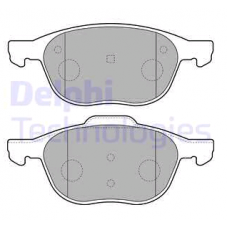 Колодки передние FORD FOCUS 2,3, C-MAX, ECOSPORT, KUGA 1, MAZDA 3, VOLVO S40 (DELPHI)