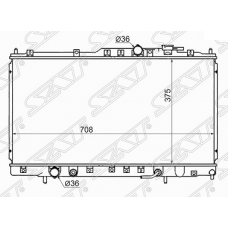 Радиатор охлаждения MITSUBISHI GALANT USA (SAT)