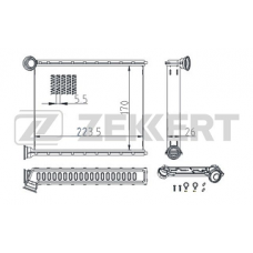 Радиатор печки PSA C3, 308 (09-15) (ZEKKERT)