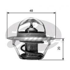 Термостат CHEVROLET 1.4 - 1.6 (AVEO, CRUZE, LACETTI, LANOS, DAEWOO NEXIA, MATIZ) (GATES)