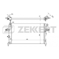 Радиатор охлаждения OPEL ASTRA G, ZAFIRA A (ZEKKERT)