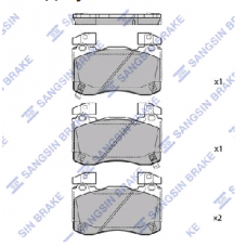 Колодки передние HYUNDAI GENESIS G70, KIA STINGER (HI-Q)