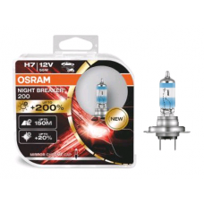 Лампа 12V H7 (55 W) + 200% NIGHT BREAKER 200 (комплект 2 шт.) (OSRAM)