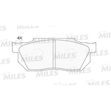 Колодки передние HONDA CIVIC 4, CRX 1, PRELUDE (87-94) (MILES)