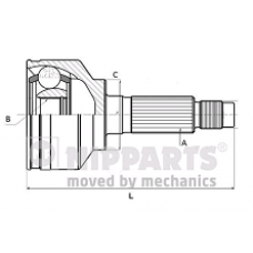 ШРУС наружный SUBARU LEGACY, FORESTER, IMPREZA (91-03) (NIPPARTS)