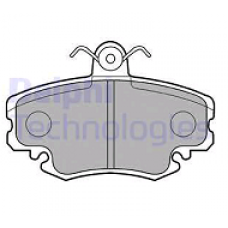 Колодки передние RENAULT CLIO, MEGANE, LOGAN, LARGUS (DELPHI)