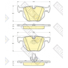 Колодки задние BMW 3 (E90, E91) (GIRLING)