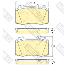 Колодки передние MERCEDES W163 ML (3.5 - 5.5), W220, W211 (GIRLING)