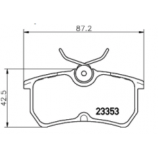 Колодки задние FORD FOCUS 1 (MINTEX)