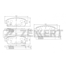 Колодки задние OPEL ASTRA J, MOKKA, CHEVROLET CRUZE, ORLANDO (ZEKKERT)