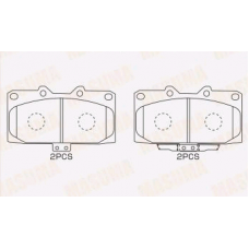 Колодки передние SUBARU IMPREZA GC,GG, NISSAN 300ZX (MASUMA)