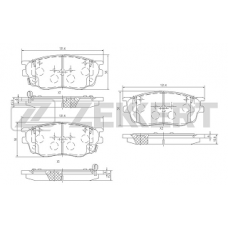 Колодки передние MAZDA 6 (1.8), FAW B50 (ZEKKERT)