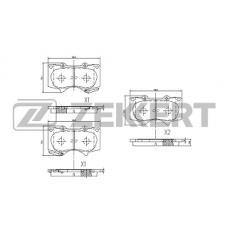 Колодки передние TOYOTA LAND CRUISER 100-150, MITSUBISHI PAJERO 4 (ZEKKERT)