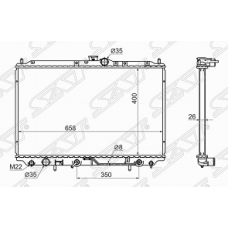 Радиатор охлаждения MITSUBISHI CARISMA, SPACE STAR (SAT)