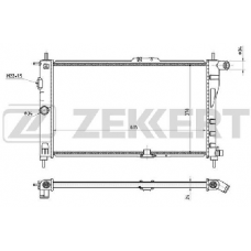Радиатор охлаждения DAEWOO NEXIA (ZEKKERT)