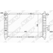 Радиатор охлаждения DAEWOO MATIZ, CHERY QQ (SAT)