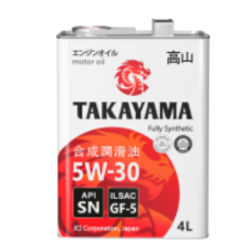 Масло моторное синтетическое 5W-30 TAKAYAMA металл (4 л.) (TAKAYAMA)