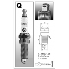 Свеча HYUNDAI 1.4, 1.6 (I30, IX200, SOLARIS, KIA CEED, RIO 3, SOUL) (BRISK)