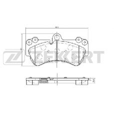 Колодки передние VAG Q7, TOUAREG (- > 10) (ZEKKERT)