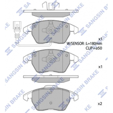 Колодки передние VAG A1, A3, GOLF 4,5, PASSAT 6, POLO, TOURAN, SKODA FABIA, OCTAVIA, RAPID (HI-Q)