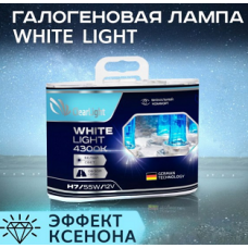 Лампа 12V H7 (55 W) 4300K (комплект 2 шт.) (CLEAR LIGHT)