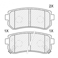 Колодки задние HYUNDAI CRETA, I30, IX35, KIA CEED, RIO 2, SPORTAGE (JEENICE)